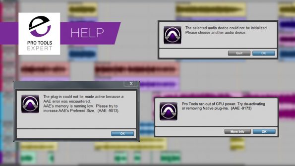 5 Common Pro Tools Error Codes What They Mean