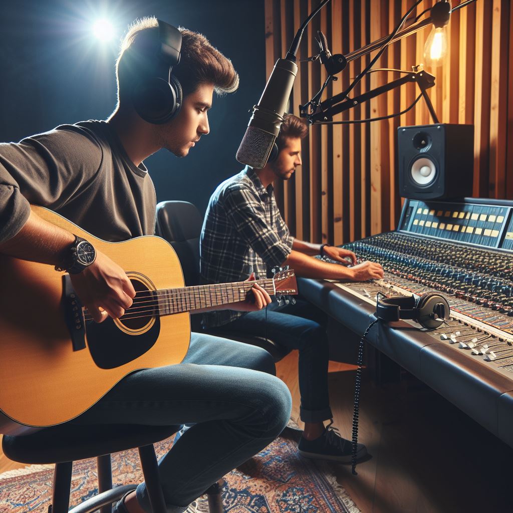 Recording Acoustic Guitar - A Comprehensive Guide - Ah, the acoustic guitar—the sweet-sounding serenader of souls and the ever-faithful companion of countless campfire jams and heartfelt sing-alongs. But before you embark on your sonic adventure, there’s a secret to unlock: the elusive art of microphone placement! Fear not! We’re about to delve into a journey that will lead you to the hallowed grounds of capturing untold beauty and warmth from the acoustic guitar in every recording. So, tune your strings and pay attention—you’ll soon discover how to make your guitar go, “Wow, they really get me!”