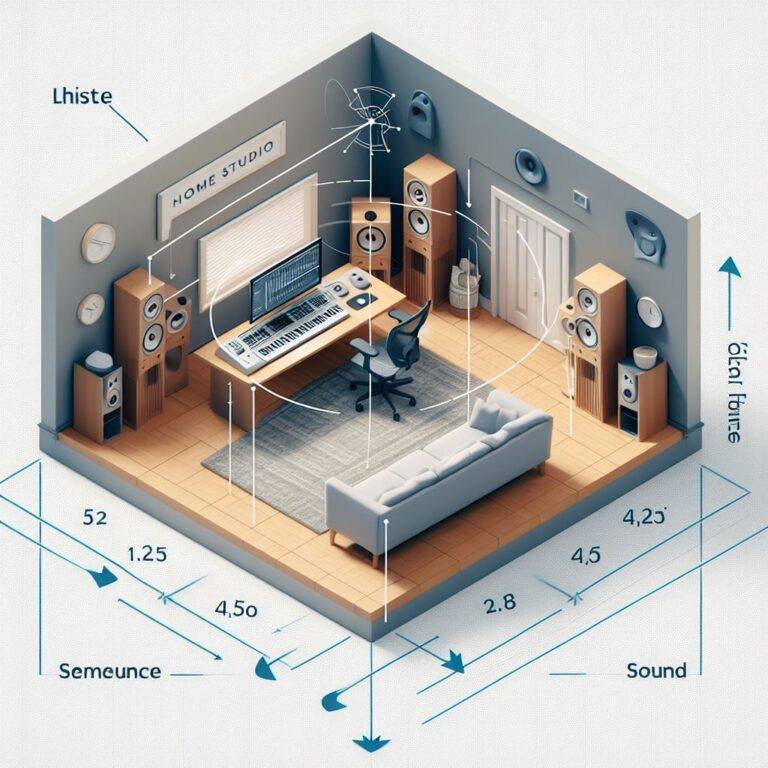 Optimising the Listening Position in a Home Studio - The listening position, or the “sweet spot,” is a critical aspect of a home studio setup. It’s the point where the sound from the speakers converges, providing the most accurate stereo image and frequency response. This guide delves deeper into the science and art of optimizing your listening position.